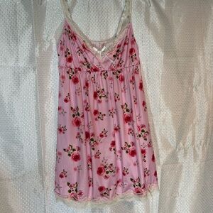 Dainty Lace Trimmed Floral Top Large Soft Girl Ethereal Coquette Romantic Angel